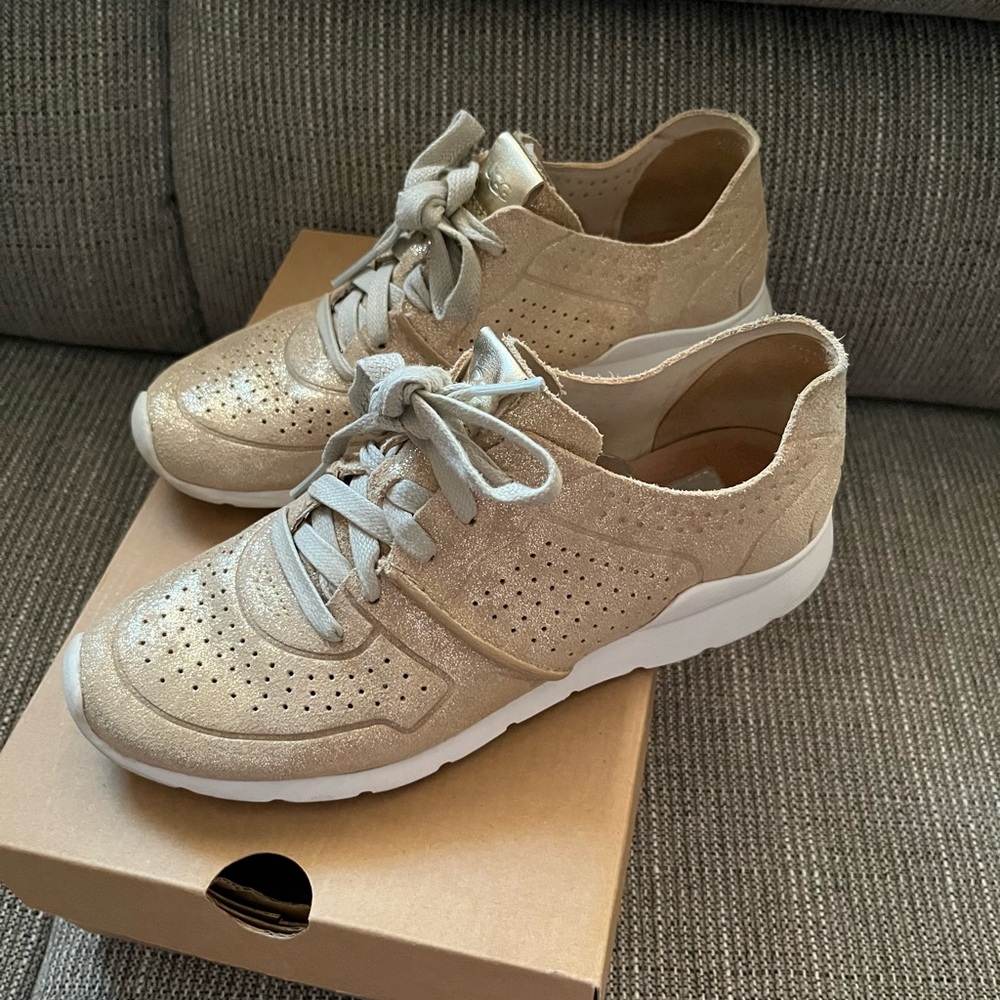 UGG Women's Metallic Gold Sneakers